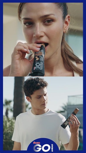 Çağan challenge’ı kazandı, Ceren rövanşı kaptı. 😎 İkisinin ortak noktasıysa belli: İyi giden lezzet Ülker Go Ahead Proteinli Bar! #Ülker #GoAhead #iyigidenlezzet #işbirliği