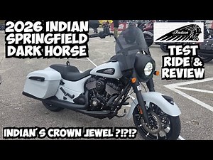 2026 Indian Springfield Dark Horse Test Ride & Review - INDIAN'S MOST EXCITING MOTORCYCLE ??
