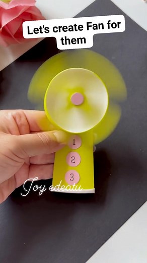 Creat this simple fan for your kids | Joy Edeatu