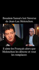 2.1K views · 780 reactions | Boualem Sansal c’est l’inverse de Jean-Luc Melenchon. Il aime les Français alors que Melenchon les déteste et veut les remplacer. | Touche pas à mon Flic | Facebook