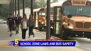 Flashing Red, Kids Ahead Campaign: School Zone And Bus Safety