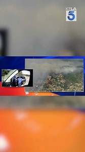 KTLA reporter Kimberly Cheng is live in Ventura County, speaking with residents evacuating due to the Mountain Fire. Watch as she speaks to one. Those who own large animals should take them to the Ventura County Fairgrounds, 10 E. Harbor Blvd. Smaller animals can be taken to Ventura County Animal Services at the Camarillo Airport, 600 Aviation Drive. | KTLA 5 News