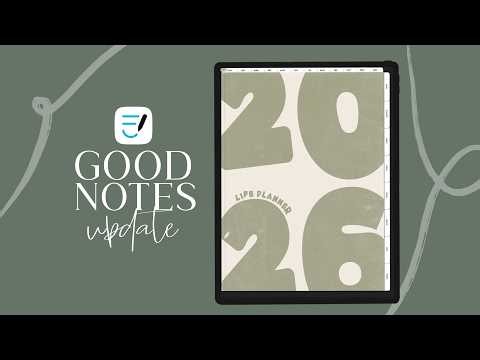 Goodnotes Latest Updates! 🥳 | Goodnotes tutorial and digital planning tips for goodnotes.