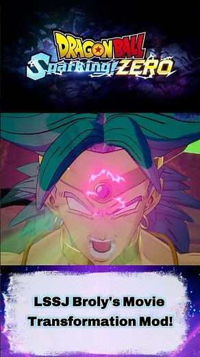LSSJ Broly's Movie Transformation in Dragon Ball: Sparking! Zero! (PC Mods) #dbz #dbs #broly #goku