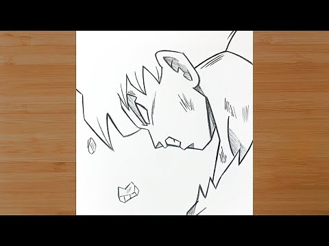 Dibujo Fácil - Cómo Dibujar a Goku Transformándose en Super Saiyan 💥 Paso a Paso a Lápiz ✏️