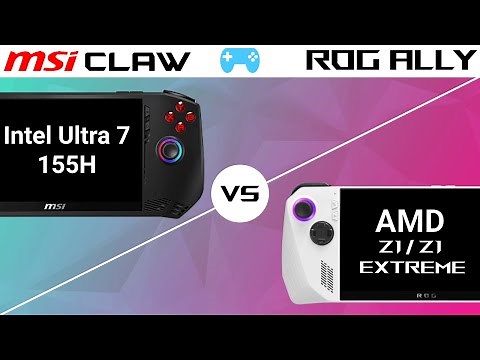 ROG ALLY (s) Vs MSI Claw: Performance and comparison