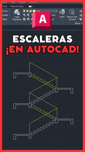 Hoy te enseñaré a dibujar escaleras en AutoCAD con 1 clic usando YQARCH. #autocad #autocad2d #autocaddrawing #autocadarchitecture #autocaddesigning #autocadtutorial #autocadplan #autocadtraining #yqarch | Arqvis