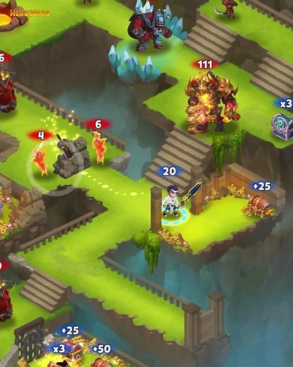 Get the gold coins!Upgrade the Hero in Hero WARS!Top Web browser game #herowars #rpggame #videogame