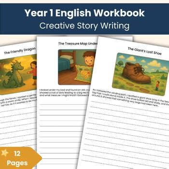 Year 1 English Workbook | Creative Story Writing | Printable Story Starters