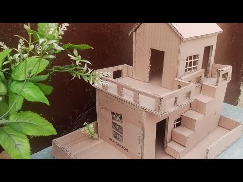 Beautiful Card Board House 🏘️|How To Make Card Board House |Diy Miniature Card Board House |#craft