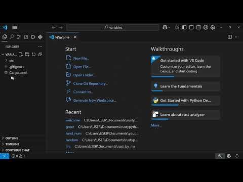 Rust Tutorial for Beginners | Variables (Name Example)