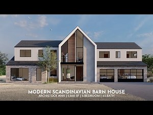 5,500 sq ft Modern Scandinavian Barn House | 5-Bed, 4.5-Bath