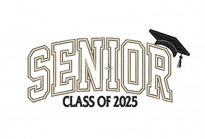 Senior Class of 2025 Embroidery Design – Graduation Cap Outline – 3 Sizes – 5 Machine Formats – Instant Download - Etsy Australia