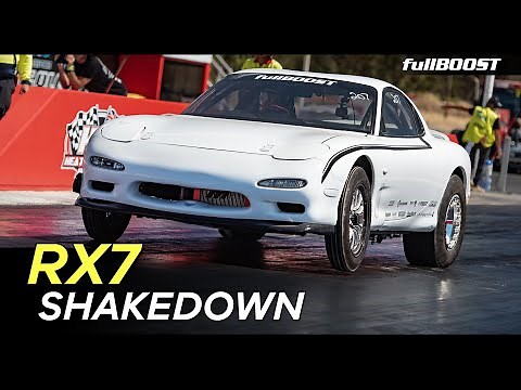 The RX7 hits the dragstrip - Mazda FD rotary build ep09 | fullBOOST