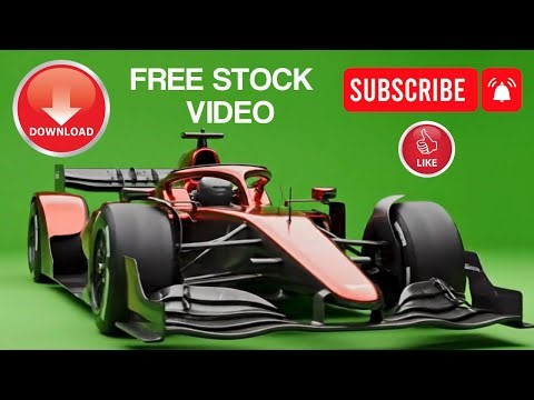 Sports Car Green Screen Footage | Free Racing Car Animation for VFX