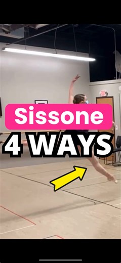 SISSONE TIPS  ✅ Side Ones - Travel towards front foot & change feet...