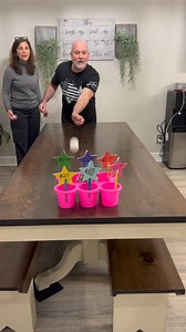 Toss the ping pong ball into the cup and WIN THAT PRIZE! This was fun! | Vale Family