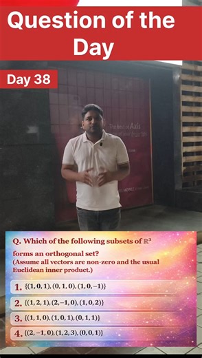 Mathematics - CSIR NET, GATE, SET & NBHM: IFAS on Instagram: "Inner Product Space | Linear Algebra | CSIR NET Maths & GATE Maths | IFAS 𝐄𝐧𝐫𝐨𝐥𝐥 𝐍𝐨𝐰 :- https://bit.ly/49PVrCW #CSIRNETMaths #Mathematics #CSIRNETJune2026 #MathsToppers #IFASMaths #HigherMathematics #CSIRNETPreparation #MathsAspirants #LinearAlgebra #RealAnalysis #Calculus #GateMaths #PureMaths #AppliedMaths #MathsJRF #PhDMaths"