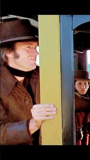 Clint Eastwood's Most Daring Stunt: Train Through Saloon #moviescene #classicwestern
