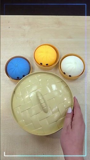 BIG Dumpling Was Hiding LIZARDS Inside! 😱 #shorts #squishy #squishydumpling #unboxing #kidstoys