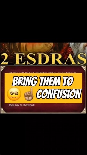 Bring Them To 😵‍💫☝🏽Confusion - 2nd ESDRAS (Endtimes Prophecy) Most High tells Esdras Yisra'el's punishment for not following and reward for following His Commands. Let's Talk About It Family 👇🏽😇 Narration: Christopher Glyn #believer #apocrypha #bible #biblestudy | We The Assembly