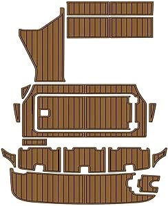 Custom Boat EVA Faux Teak Decking Floor for 2006 Regal Commodore 2665 Swim Platform