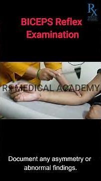 Biceps Reflex Examination | Clinical Neurological Assessment Tutorial
