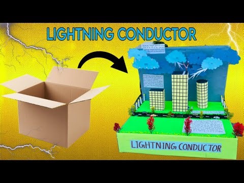 LIGHTNING CONDUCTOR PROJECT MODEL⚡️WHAT IS LIGHTNING CONDUCTOR ⛈️SCIENCE MODEL🧬