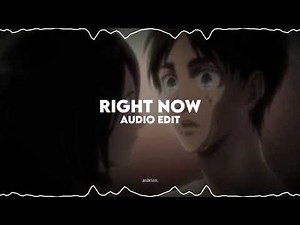 right now - one direction // audio edit