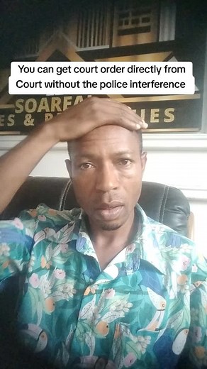 How to get Court order directly from Court without the involvement of the police. #courtorder #fyp #legaldocuments #blessingamudipe