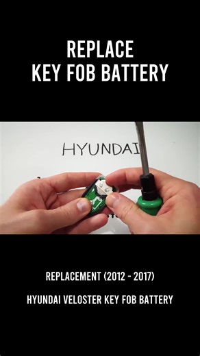 Hyundai Veloster Key Fob Battery Replacement (2012 - 2017) #auto #howto #battery #carfob #keyfob #hyundai #veloster #carrepair #diyauto #maintenance