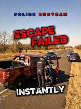 Escape Attempt Fails Fast as Arkansas Trooper Flips Ford Truck | Bodycam