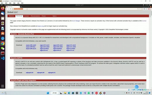 1.mujoco安装和测试