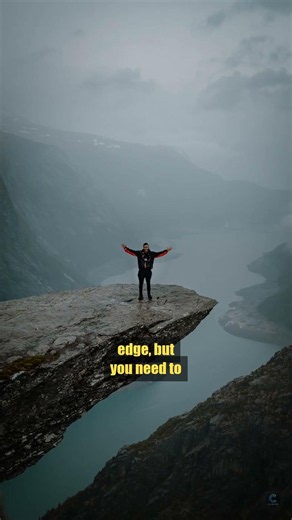 This Rock Floats Over a 700m Drop