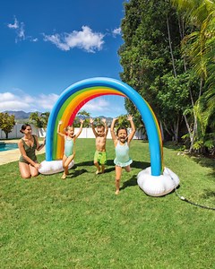 Rainbow Cloud Inflatable Sprinkler Toy