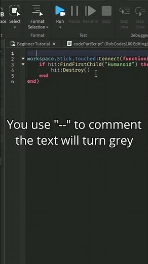 Comments | Roblox Studio Tutorial