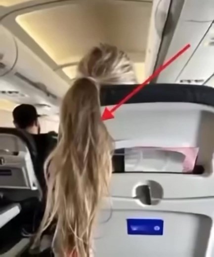 42K views · 24 reactions | A girl on my flight tossed her hair over...
