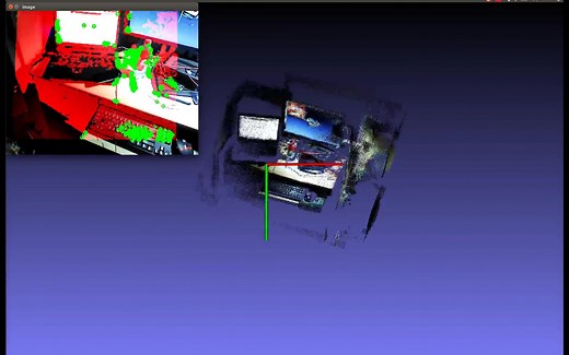 rgbd相机，SLAM，叠加点云测试