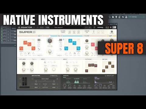 Native Instruments SUPER 8 Demo ( No Talking Video )