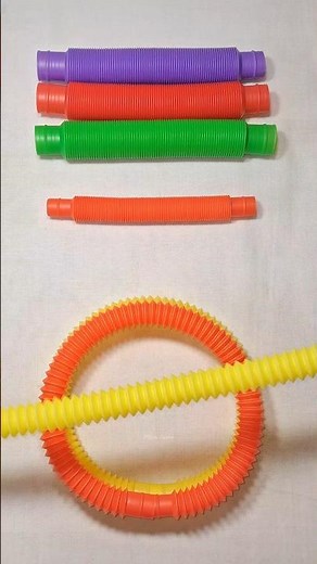 Relaxing Pop Tube Fidget Toy ASMR | Satisfying Pop Tube Sounds #diy #asmr #satisfying #poptubesound