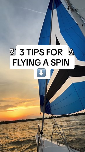 The Spinnaker is a large light-weight sail for sailing off the wind. “Flying” these beautiful sails comes with a fair share of challenges! Here are a 3 quick tips from our sailboat racing team ⬇️ ⛵️Be sure to run your lines (the guy & sheet) on the outside so they wont get caught on anything on deck ⛵️Double check your sail bag to ensure it was packed correctly ⛵️Raise the Spin Halyard as quickly as possible to “pop the chute” Have you ever tried sailing with one? #sailinstagram #reelsinstagram