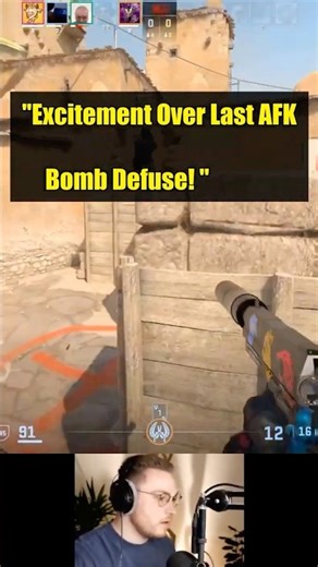 Excitement Over Last AFK Bomb Defuse! 💣