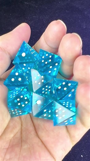 8 Polyhedral Resin Dice DnD D8 Sets Blue Transparent #dice #ttrpg #dnd #diceset #dnddice
