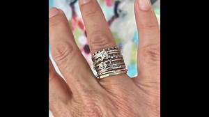 Stacking Rings • Set Silver Stackable Rings • Silver Bands • Unique Bands • Birthstones Rings • Handmade Gift • Handmade Rings • Gift - Etsy