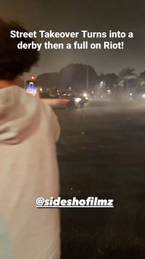 A Street Takeover/Sideshow Turns into a Riot! Why do these clowns crash into each other than attack each other? 😂 #saynototakeovers #fucktakeovers #streettakovers #takeovers #Sideshows #cars #carsandcoffee #camaross #carswithoutlimits #carsofinstagram #carmeet #carstagram #funny #fail #lol #love #California #la #jdm #usdm #euro #bmw #Toyota #Lexus #Ford #Nissan #Subaru | Babayaga Racing Channel