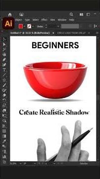 How to Create Realistic Shadow in ADOBE ILLUSTRATOR #shadow #shadoweffect #realistic #realisticart