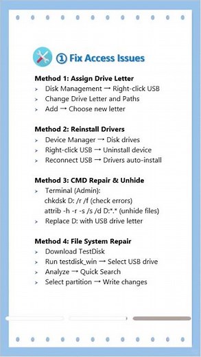 Corrupted USB Drive? Recover Files Before You Repair It!#usb #techfix #filerecovery
