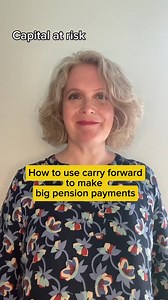 Wondering what the pension 'carry forward' rules are? Watch this video from Personal Finance Journalist and Money Blogger; Much More With Less where she explains how it works and how you can use it to make big pension payments. Capital at risk. #carryforward #tax #pensiontax #retirementplanning #financialplanning | PensionBee