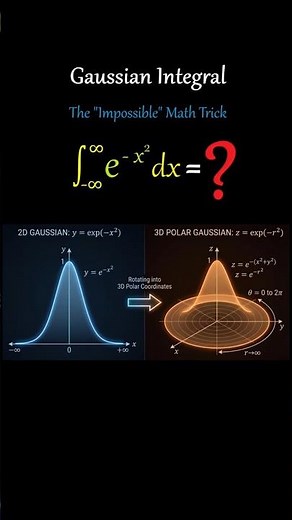 How to Solve the Gaussian Integral that Broke Calculus: The "Impossible" Math Trick