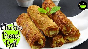 1.7K views · 30 reactions | Chicken Bread Roll Recipe | Chicken Cheese Bread Rolls Recipe | After School Snacks Recipe | She Cooks | Facebook
